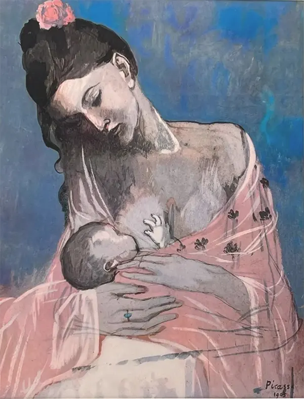 Maternity 1909 By Pablo Picasso