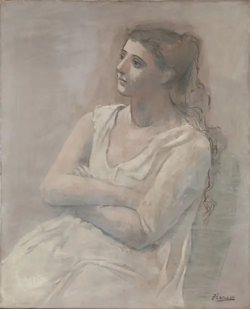 Woman in White 1923 By Pablo Picasso