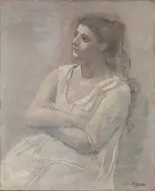 Woman in White 1923 By Pablo Picasso