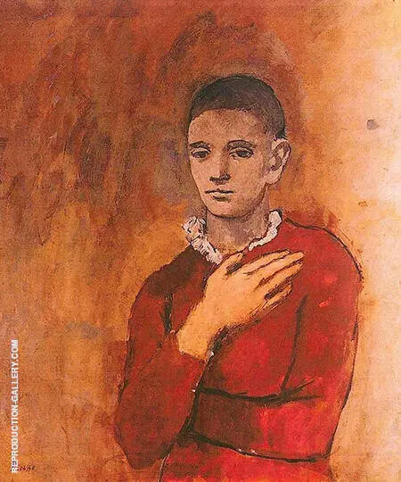 Boy with a Frilled Collar 1905 By Pablo Picasso