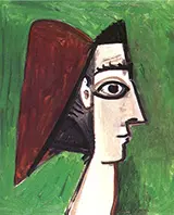 Profile of a Womans Face 1960 By Pablo Picasso