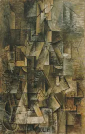 Woman on the Guitar Ma Jolie 1911 By Pablo Picasso