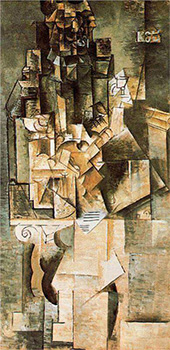 Man with a Guitar 1911 By Pablo Picasso