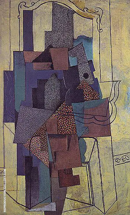 Man Before a Fireplace 1916 By Pablo Picasso
