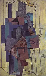 Man Before a Fireplace 1916 By Pablo Picasso