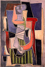 Woman Sitting on a Couch 1920 By Pablo Picasso