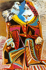 Musketeer with Dove 1969 By Pablo Picasso