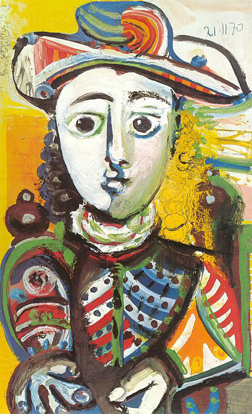 Seated Girl 1970 by Pablo Picasso | Oil Painting Reproduction