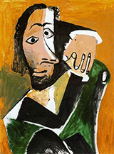 Seated Man 1971 By Pablo Picasso