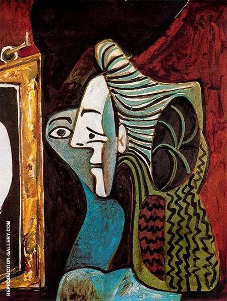 Woman with Mirror 1963 By Pablo Picasso