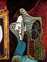 Woman with Mirror 1963 By Pablo Picasso