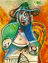 Seated Old Man 1970 By Pablo Picasso