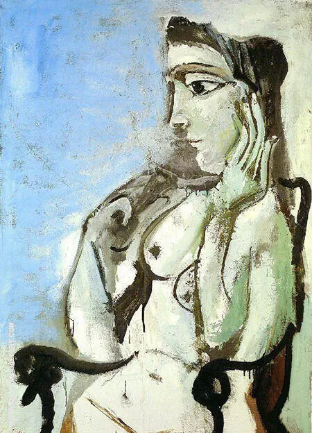 Nude in an Armchair 1964 By Pablo Picasso