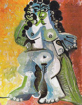 Seated Nude 1965 By Pablo Picasso