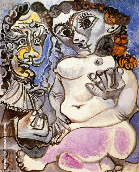 Nude Manand Woman 1967 by Pablo Picasso | Oil Painting Reproduction