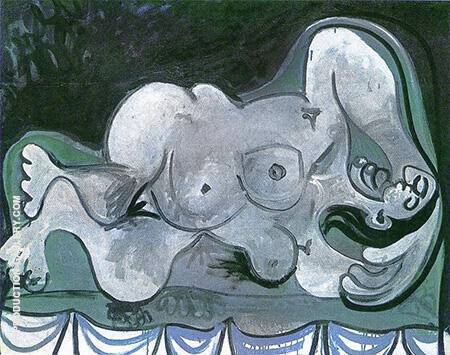 Reclining Nude 1961 by Pablo Picasso | Oil Painting Reproduction