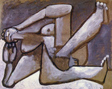 Reclining Woman 1954 By Pablo Picasso