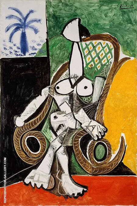 Nude in a Rocking Chair 1956 By Pablo Picasso