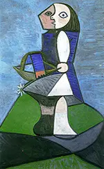 Child with Flower 1945 By Pablo Picasso