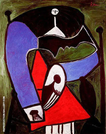 Seated Woman in an Armchair 1948 By Pablo Picasso