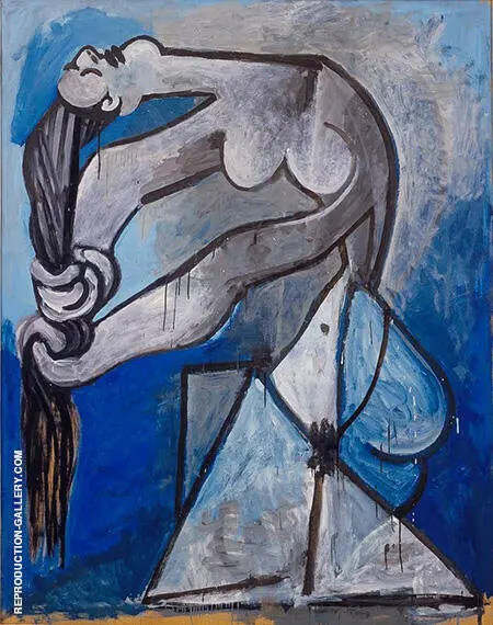 Nude Wringing Her Hair 1952 By Pablo Picasso