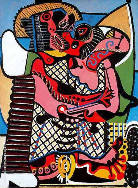 The Kiss The Embrace 1925 by Pablo Picasso | Oil Painting Reproduction