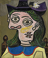 Woman with Mauve Hat 1939 By Pablo Picasso