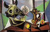 Still Life with Bulls Head 1939 By Pablo Picasso