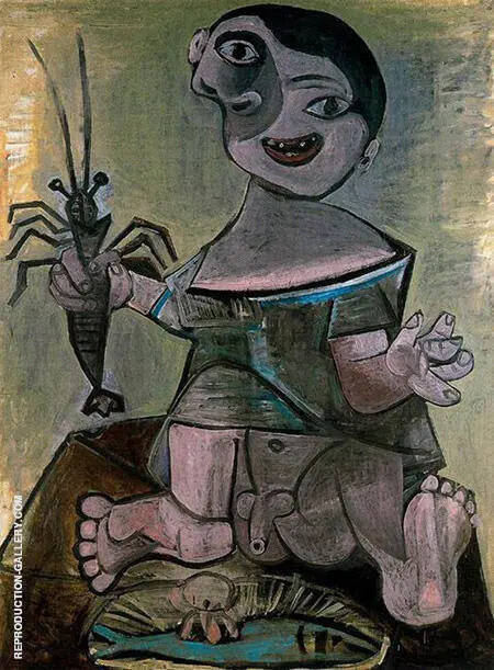 Boy with Lobster 1941 By Pablo Picasso
