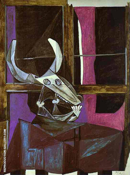 Still Life with Steers Skull 1942 | Oil Painting Reproduction