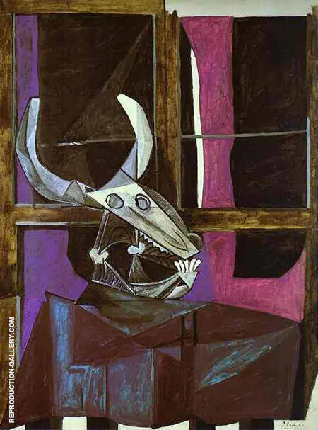 Still Life with Steers Skull 1942 By Pablo Picasso