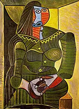 Woman in Green 1943 By Pablo Picasso