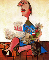 Woman with Cockerel 1938 By Pablo Picasso