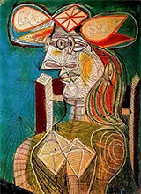 Seated Woman II 1938 By Pablo Picasso