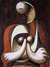 Seated Woman in a Red Armchair 1932 By Pablo Picasso