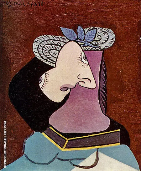 Lady in a Straw Hat 1936 By Pablo Picasso