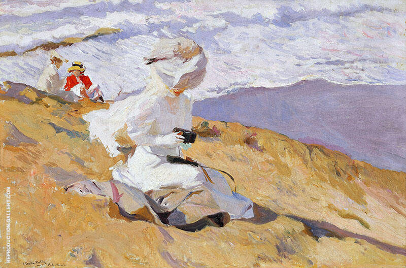 Capturing the Moment 1906 by Joaquin Sorolla | Oil Painting Reproduction