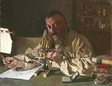 Portrait of Dr Simarro at the Microscope 1897 By Joaquin Sorolla