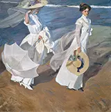 Strolling along the Seashore 1909 By Joaquin Sorolla