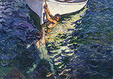 The White Boat Javea 1905 By Joaquin Sorolla