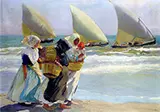 Three Sails 1903 By Joaquin Sorolla