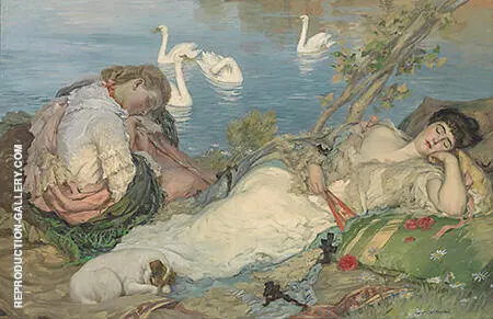 Endormies 1904 By Rupert Bunny