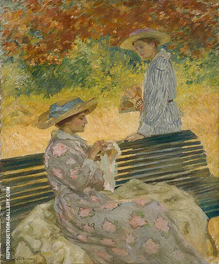 The Garden Bench c1915 By Rupert Bunny