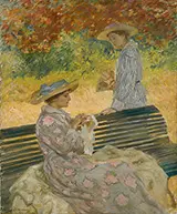 The Garden Bench c1915 By Rupert Bunny