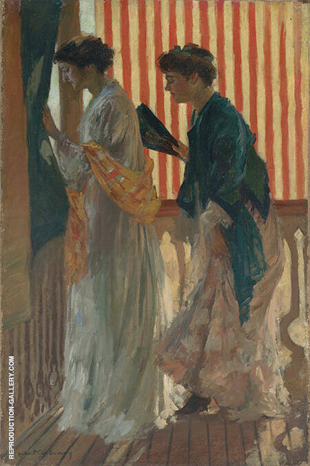 Who Comes? 1908 by Rupert Bunny | Oil Painting Reproduction