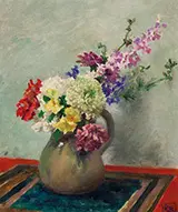 Still Life Mixed Flowers c1927-32 By Rupert Bunny