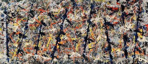 Blue Poles by Jackson Pollock (Inspired By) | Oil Painting Reproduction