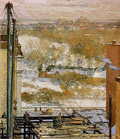 The Hovel and the Skyscraper 1904 By Childe Hassam