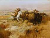 Indian Buffalo Hunt 1897 By Charles M Russell