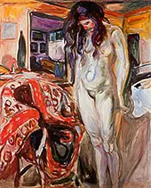 Nude by the Wicker Chair 1929 By Edvard Munch